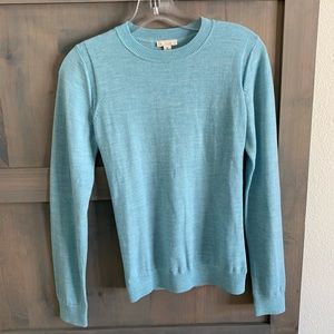 Merino wool sweater Sz M blue